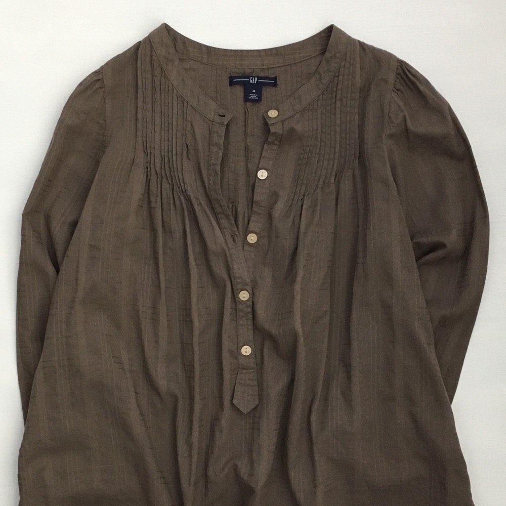 GAP Brown Peasant Top